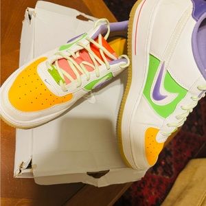 Nike Air Force 1 LV8 1 white yellow color